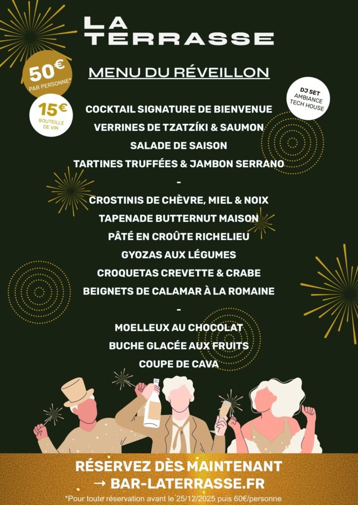 Menu du réveillon 31/12/2025 - Canet-en-Roussillon